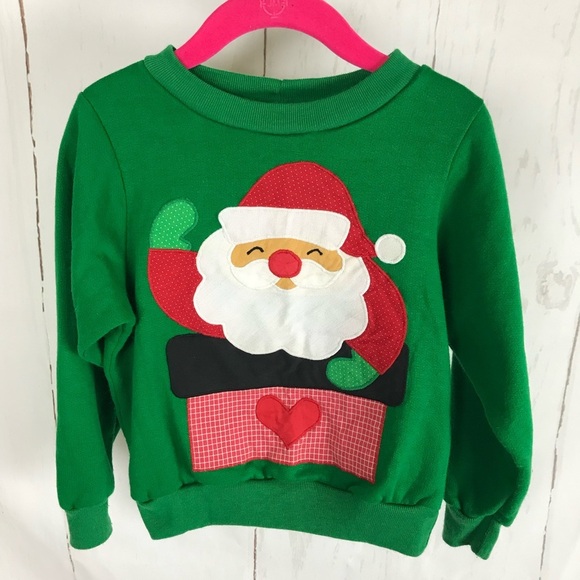 Vintage 80s unisex Santa sweatshirt size 5 - Picture 1 of 6